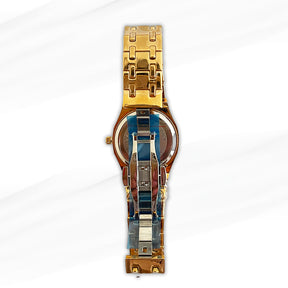 LookNow Medium mix Gold-Plated Women’s Luxury Watch with Crystal-Studded