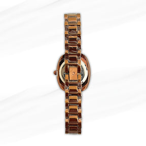 Camelot Rose Gold Women’s Watch with Crystal Hour Markers – Elegant and Timeless Design