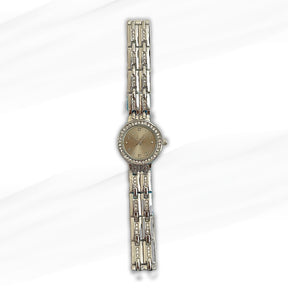 Bella Sophisticated Silver Crystal-Accented Women's Watch