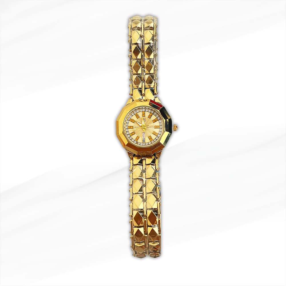 Rado Elegant Gold-Plated Women’s Luxury Watch with Diamond Accents