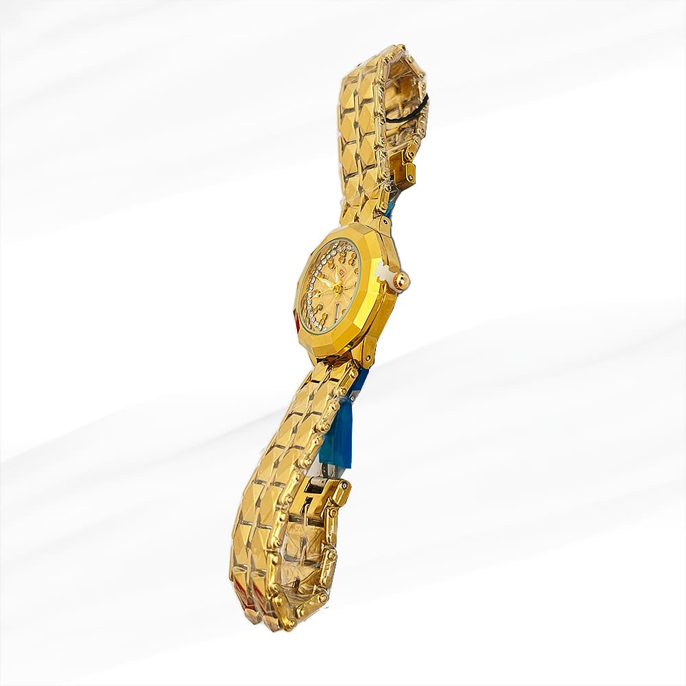 Rado Elegant Gold-Plated Women’s Luxury Watch with Diamond Accents