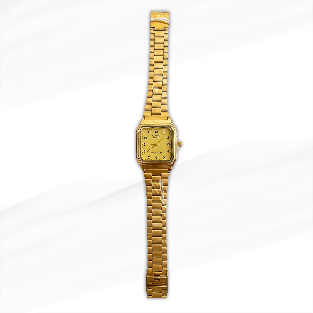 Casio Wter Resistant Classic Gold-Plated Square Women’s Watch – Timeless Elegance and Precision