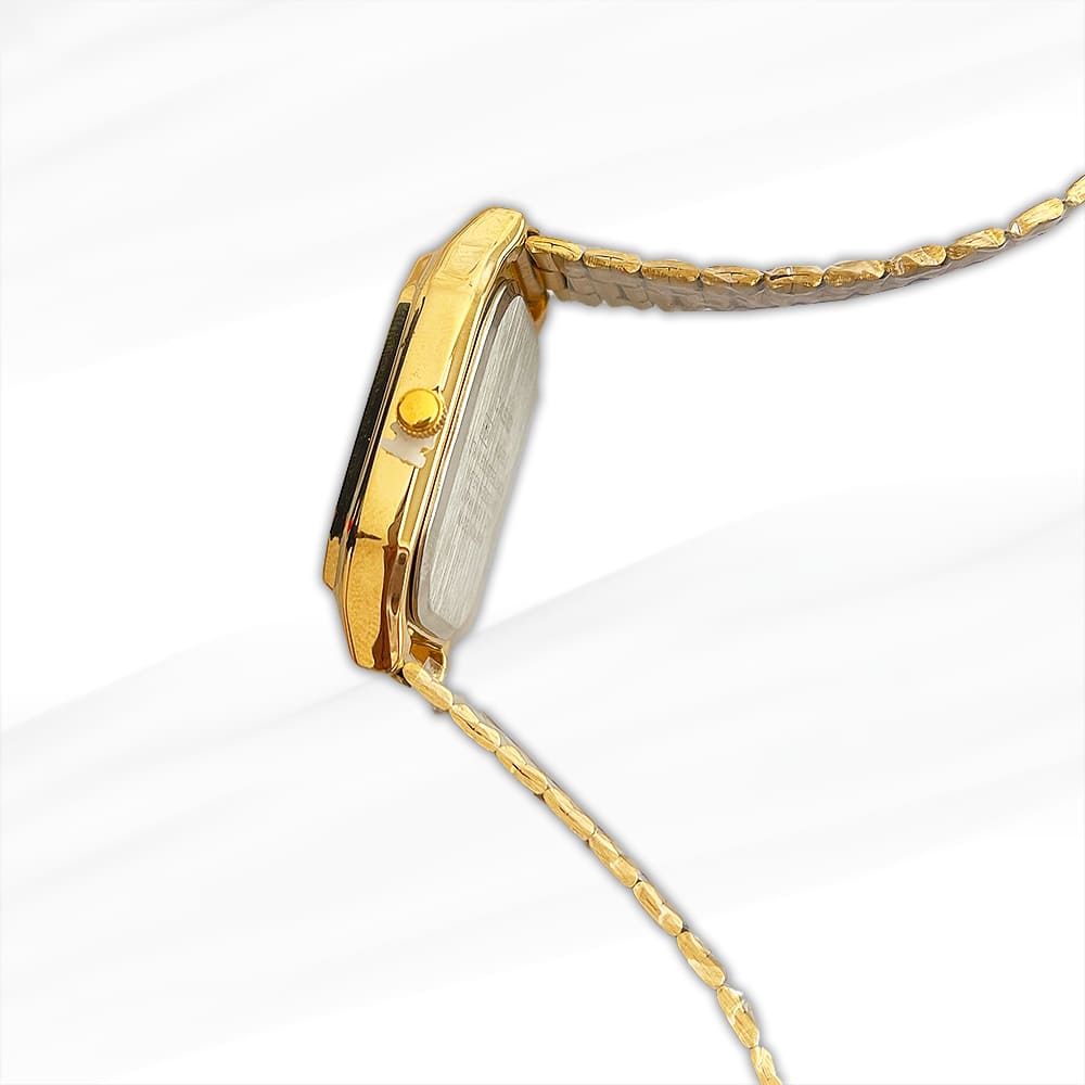 Casio Wter Resistant Classic Gold-Plated Square Women’s Watch – Timeless Elegance and Precision